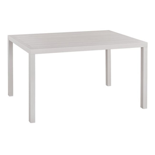 ΤΡΑΠΕΖΙ ΤΡΑΠΕΖΑΡΙΑΣ ΑΛΟΥΜΙΝΙΟΥ SAHIRA ΛΕΥΚΟ 140x80x75,5