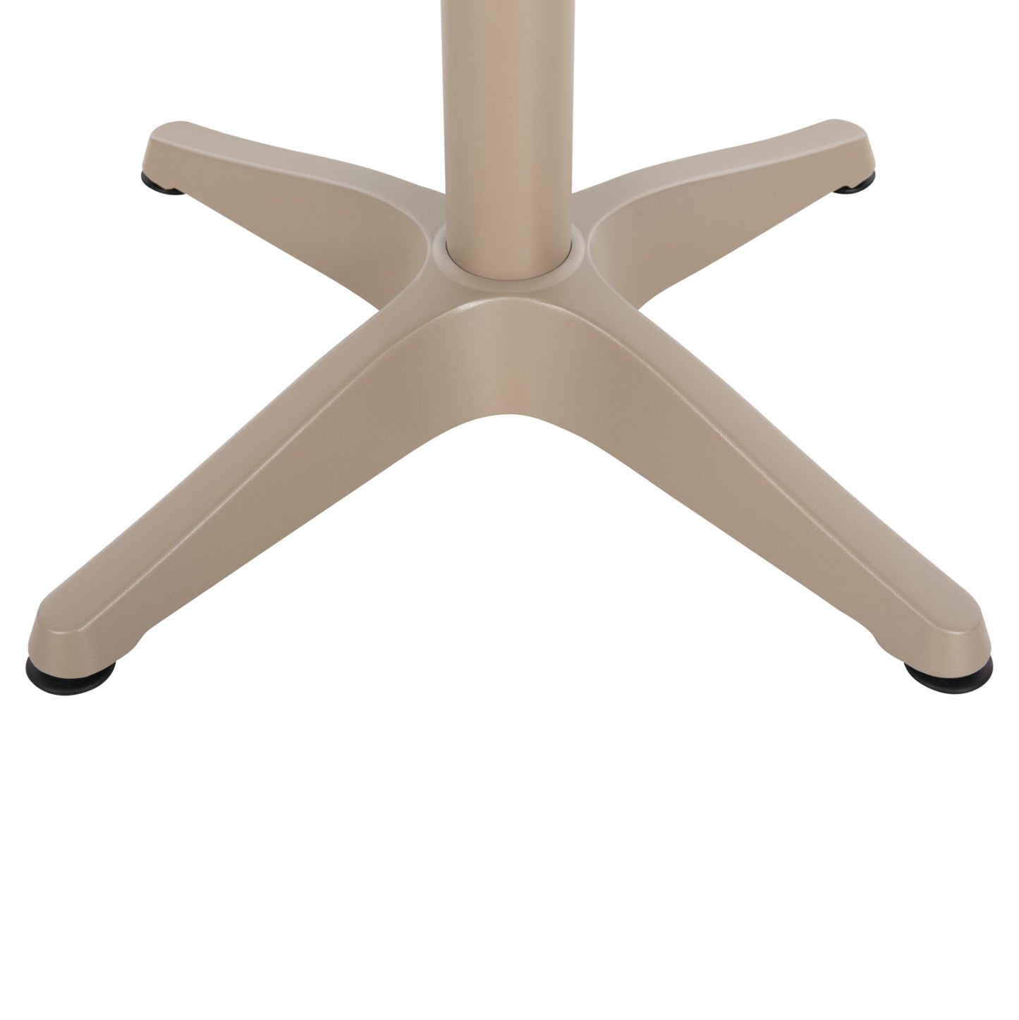 ΤΡΑΠΕΖΙ ΑΛΟΥΜΙΝΙΟΥ ΣΤΡΟΓΓΥΛΟ ALEXA ΣΑΜΠΑΝΙ POLYWOOD TOP ΦΥΣΙΚΟ Φ60x73