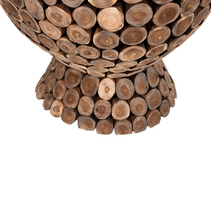 BAR TABLE ROUND LEEROY TEAK WOOD PIECES Φ900x103