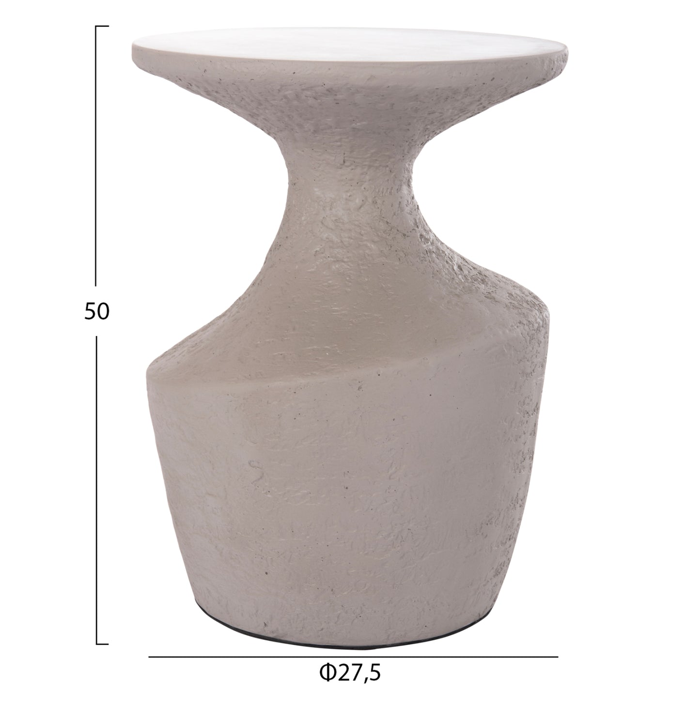 ΤΡΑΠΕΖΙ ΒΟΗΘΗΤΙΚΟ REBON FIBER CEMENT ΣΕ ΓΚΡΙ Φ27.5x50
