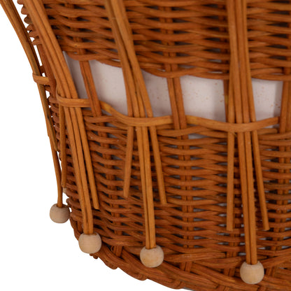 ΤΡΑΠΕΖΙ ΒΟΗΘΗΤΙΚΟ PERRAL FIBER CEMENT ΛΕΥΚΟ ΦΥΣΙΚΟ RATTAN Φ42x36