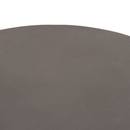 ΤΡΑΠΕΖΙ ΒΟΗΘΗΤΙΚΟ PERRAL FIBER CEMENT ΓΚΡΙ ΦΥΣΙΚΟ RATTAN Φ42x36