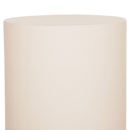ΤΡΑΠΕΖΙ ΒΟΗΘΗΤΙΚΟ FIBER CEMENT ΣΤΡΟΓΓΥΛΟ KYOKO ΜΠΕΖ Φ40x43