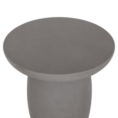 ΤΡΑΠΕΖΙ ΒΟΗΘΗΤΙΚΟ FIBER CEMENT ΣΤΡΟΓΓΥΛΟ HIKARI ΓΚΡΙ Φ46x48