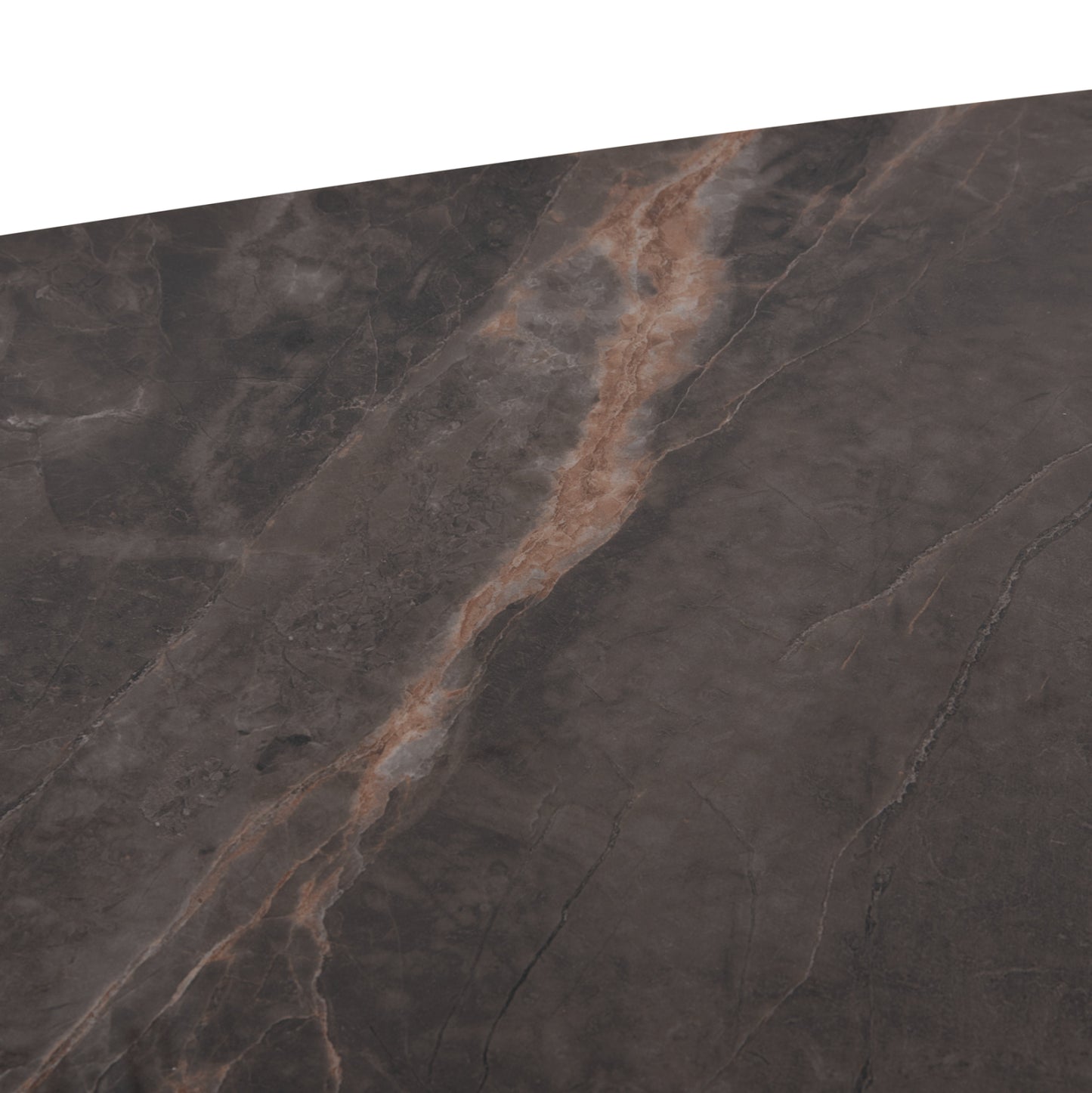 VANTA EXTENDABLE TABLE CERAMIC TOP IN GREY MARBLE 136-199x90x77