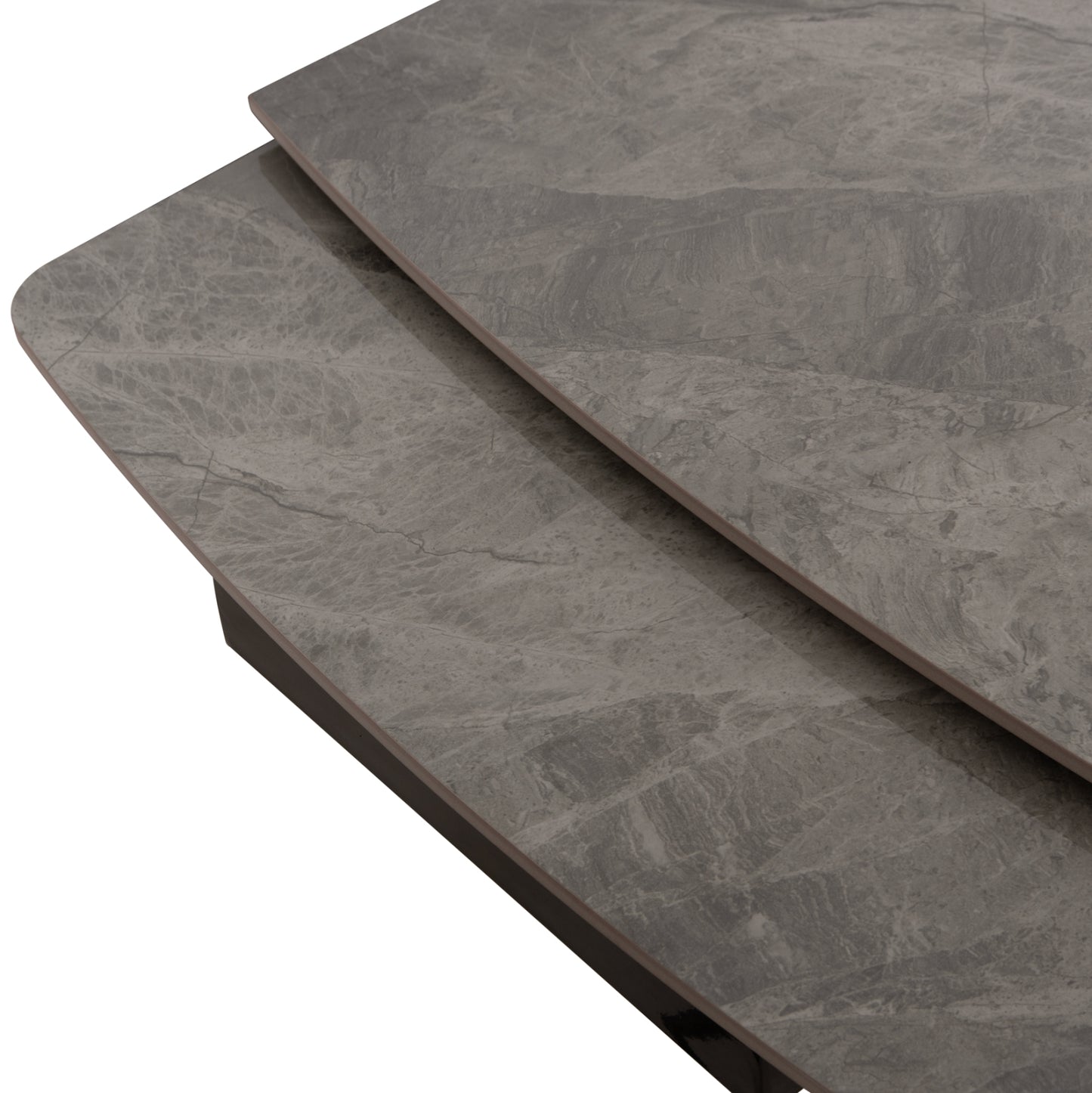 HOKU EXTENDABLE TABLE CERAMIC TOP IN GREY MARBLE 165/240x90x75