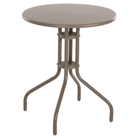 OUTDOOR ROUND TABLE LINO METAL CHAMPAGNE Φ60x70