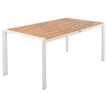 ΤΡΑΠΕΖΙ ΕΞΩΤ. ΧΩΡΟΥ GOYA ΑΛΟΥΜΙΝΙΟ ΛΕΥΚΟ & POLYWOOD 160x80x75