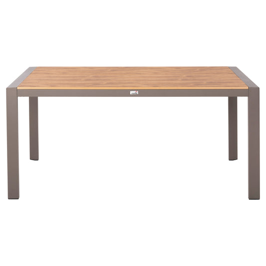 GOYA OUTDOOR TABLE ALUMINUM CHAMPAGNE & POLYWOOD 160x80x75