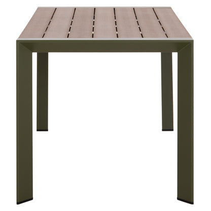 ΤΡΑΠΕΖΙ ΕΞΩΤ. ΧΩΡΟΥ GOYA ΑΛΟΥΜΙΝΙΟ ΣE OLIVE GREEN & POLYWOOD 160x80x75