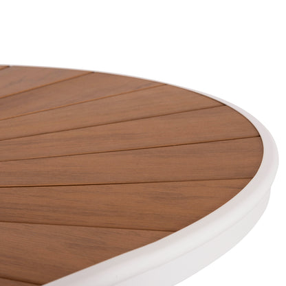 ΤΡΑΠΕΖΙ ΕΞΩΤ. ΧΩΡΟΥ TELAMO ΑΛΟΥΜΙΝΙΟ ΛΕΥΚΟ & POLYWOOD 160x90x73.5