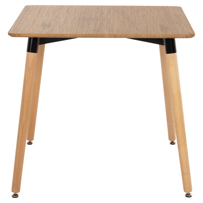 ΤΡΑΠΕΖΙ MINIMAL ΣΕ ΦΥΣΙΚΟ ΧΡΩΜΑ MDF ΠΟΔΙΑ ΟΞΙΑ ΦΥΣΙΚΟ ΧΡΩΜΑ 80x80x74