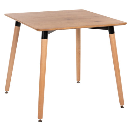 ΤΡΑΠΕΖΙ MINIMAL ΣΕ ΦΥΣΙΚΟ ΧΡΩΜΑ MDF ΠΟΔΙΑ ΟΞΙΑ ΦΥΣΙΚΟ ΧΡΩΜΑ 80x80x74