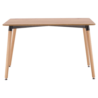 MINIMAL TABLE NATURAL WOOD OAK LEGS 120x80x73