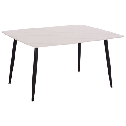 ΤΡΑΠΕΖΙ RAVEN ΚΕΡΑΜΙΚΟ TOP ΜΕ ΟΨΗ ΛΕΥΚΟ ΜΑΡΜΑΡΟ 140x80x74