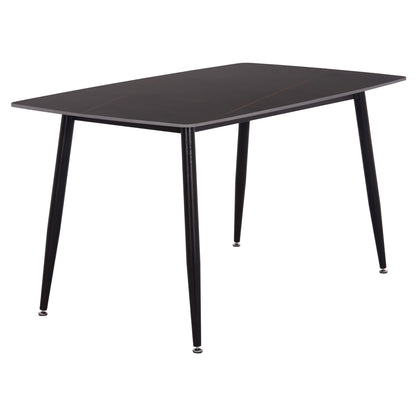 ΤΡΑΠΕΖΙ RAVEN ΚΕΡΑΜΙΚΟ TOP ΜΕ ΟΨΗ ΜΑΥΡΟ ΜΑΡΜΑΡΟ 140x80x74
