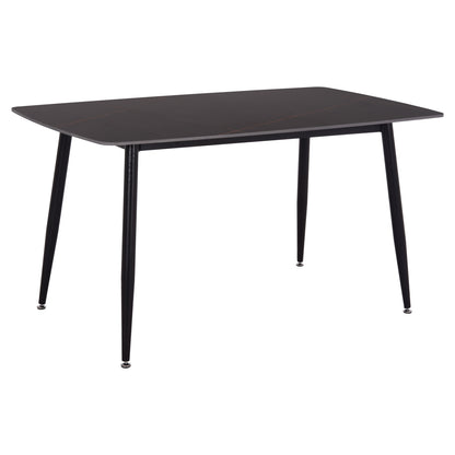 ΤΡΑΠΕΖΙ RAVEN ΚΕΡΑΜΙΚΟ TOP ΜΕ ΟΨΗ ΜΑΥΡΟ ΜΑΡΜΑΡΟ 140x80x74