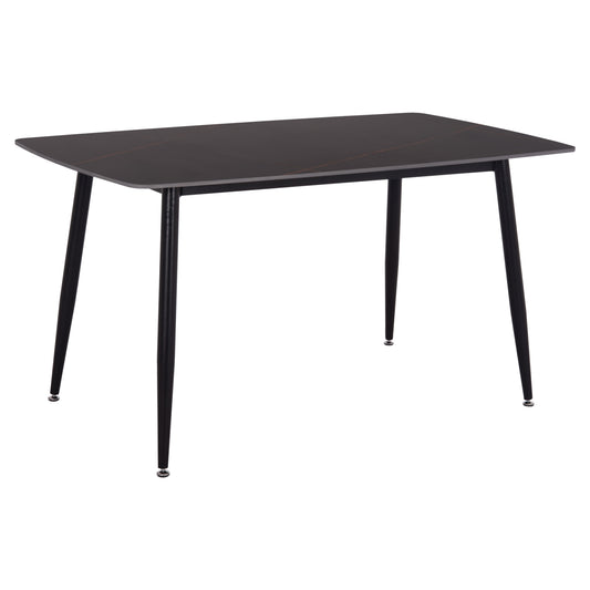 ΤΡΑΠΕΖΙ RAVEN ΚΕΡΑΜΙΚΟ TOP ΜΕ ΟΨΗ ΜΑΥΡΟ ΜΑΡΜΑΡΟ 140x80x74