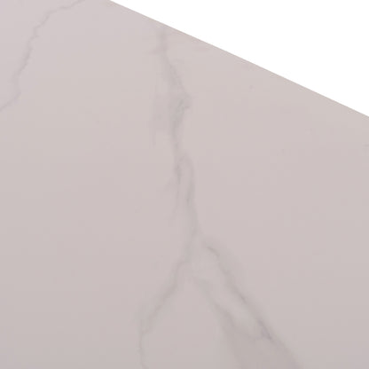 ΤΡΑΠΕΖΙ RAVEN ΚΕΡΑΜΙΚΟ TOP ΜΕ ΟΨΗ ΛΕΥΚΟ ΜΑΡΜΑΡΟ 160x80x74