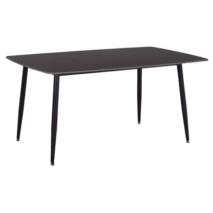 ΤΡΑΠΕΖΙ RAVEN ΚΕΡΑΜΙΚΟ TOP ΜΕ ΟΨΗ ΜΑΥΡΟ ΜΑΡΜΑΡΟ 160x80x74
