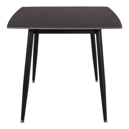 ΤΡΑΠΕΖΙ RAVEN ΚΕΡΑΜΙΚΟ TOP ΜΕ ΟΨΗ ΜΑΥΡΟ ΜΑΡΜΑΡΟ 160x80x74