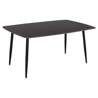 ΤΡΑΠΕΖΙ RAVEN ΚΕΡΑΜΙΚΟ TOP ΜΕ ΟΨΗ ΜΑΥΡΟ ΜΑΡΜΑΡΟ 160x80x74