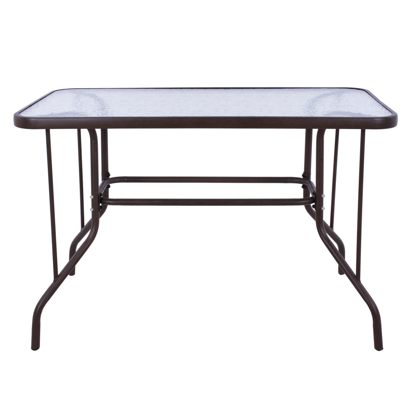 ADAM METAL COFFEE TABLE WITH GLASS TOP 110x60x71