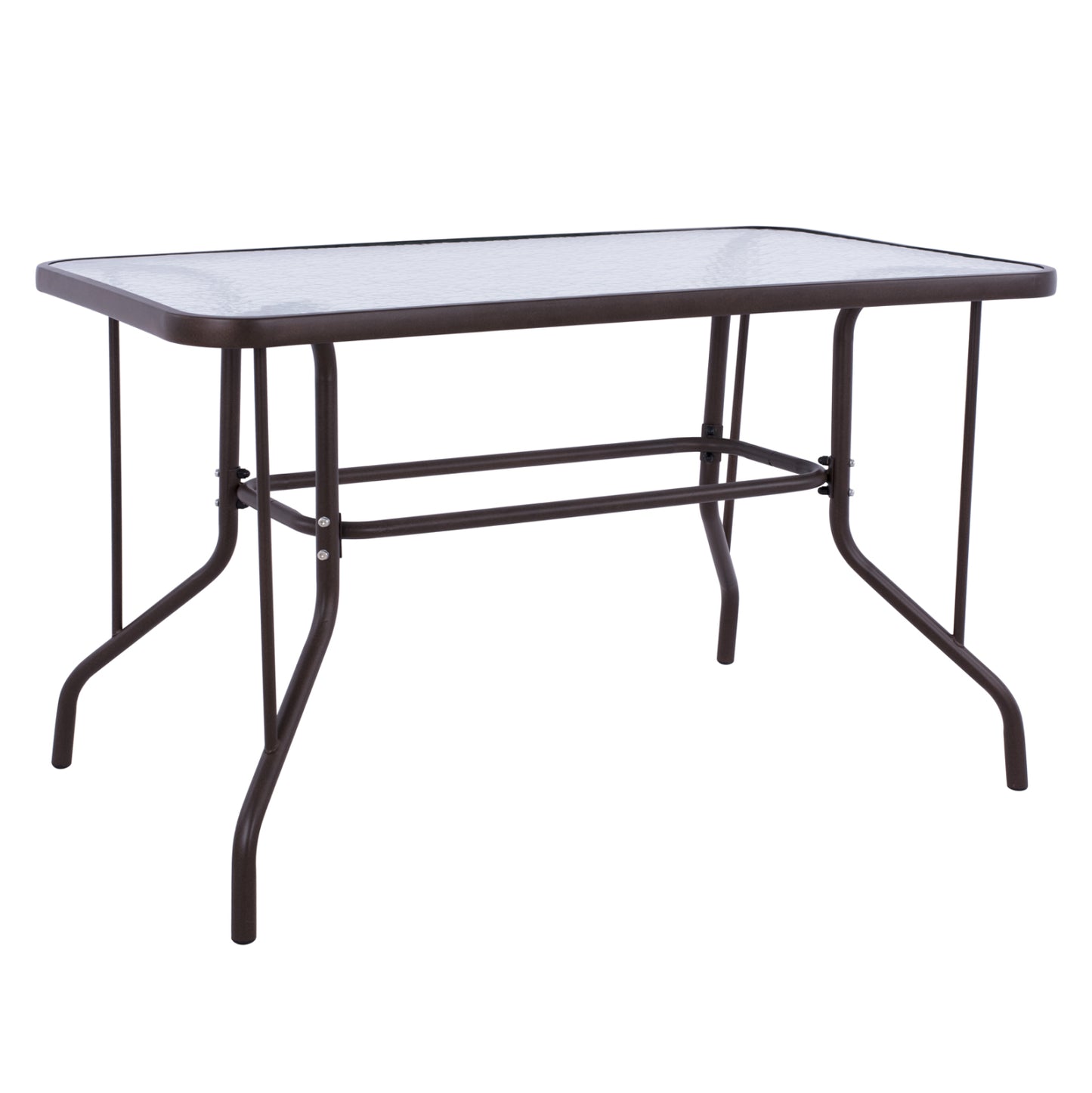ADAM METAL COFFEE TABLE WITH GLASS TOP 110x60x71