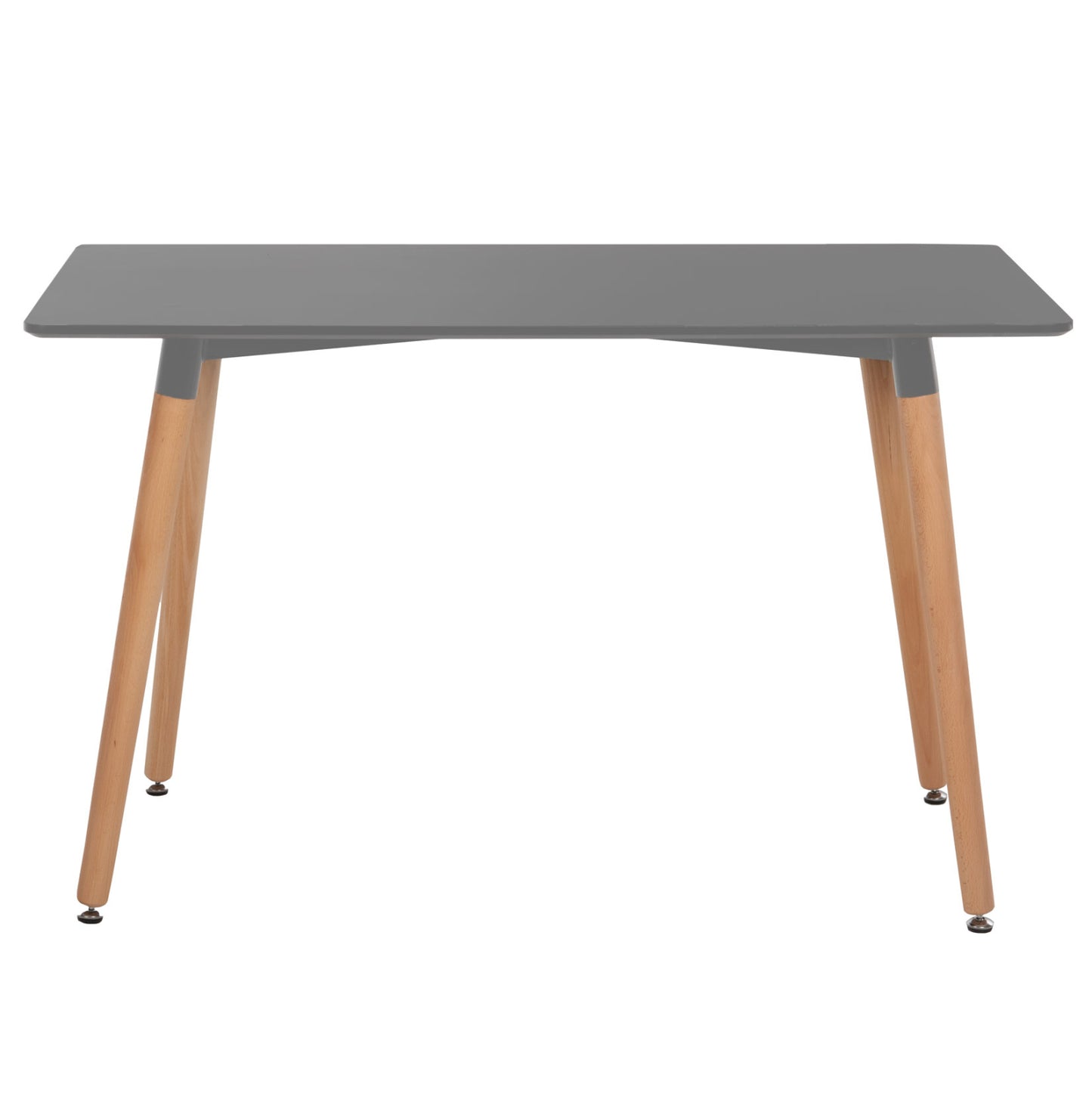 ΤΡΑΠΕΖΙ MINIMAL ΑΝΟΙΧΤΟ ΓΚΡΙ MDF ΠΟΔΙΑ ΟΞΙΑ ΣΕ ΦΥΣΙΚΟ ΧΡΩΜΑ 120x60x74
