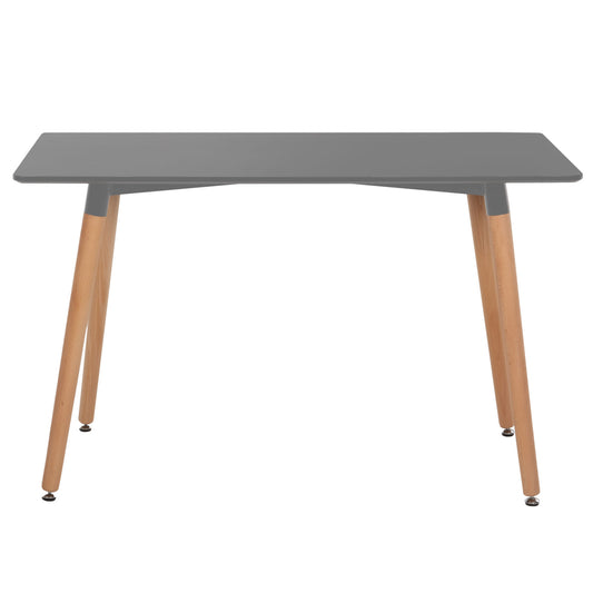 ΤΡΑΠΕΖΙ MINIMAL ΑΝΟΙΧΤΟ ΓΚΡΙ MDF ΠΟΔΙΑ ΟΞΙΑ ΣΕ ΦΥΣΙΚΟ ΧΡΩΜΑ 120x60x74
