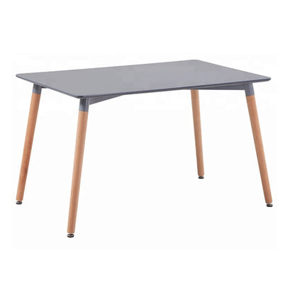 TABLE MINIMAL GREY MDF WOODEN LEGS BEECH 160x90x74.5