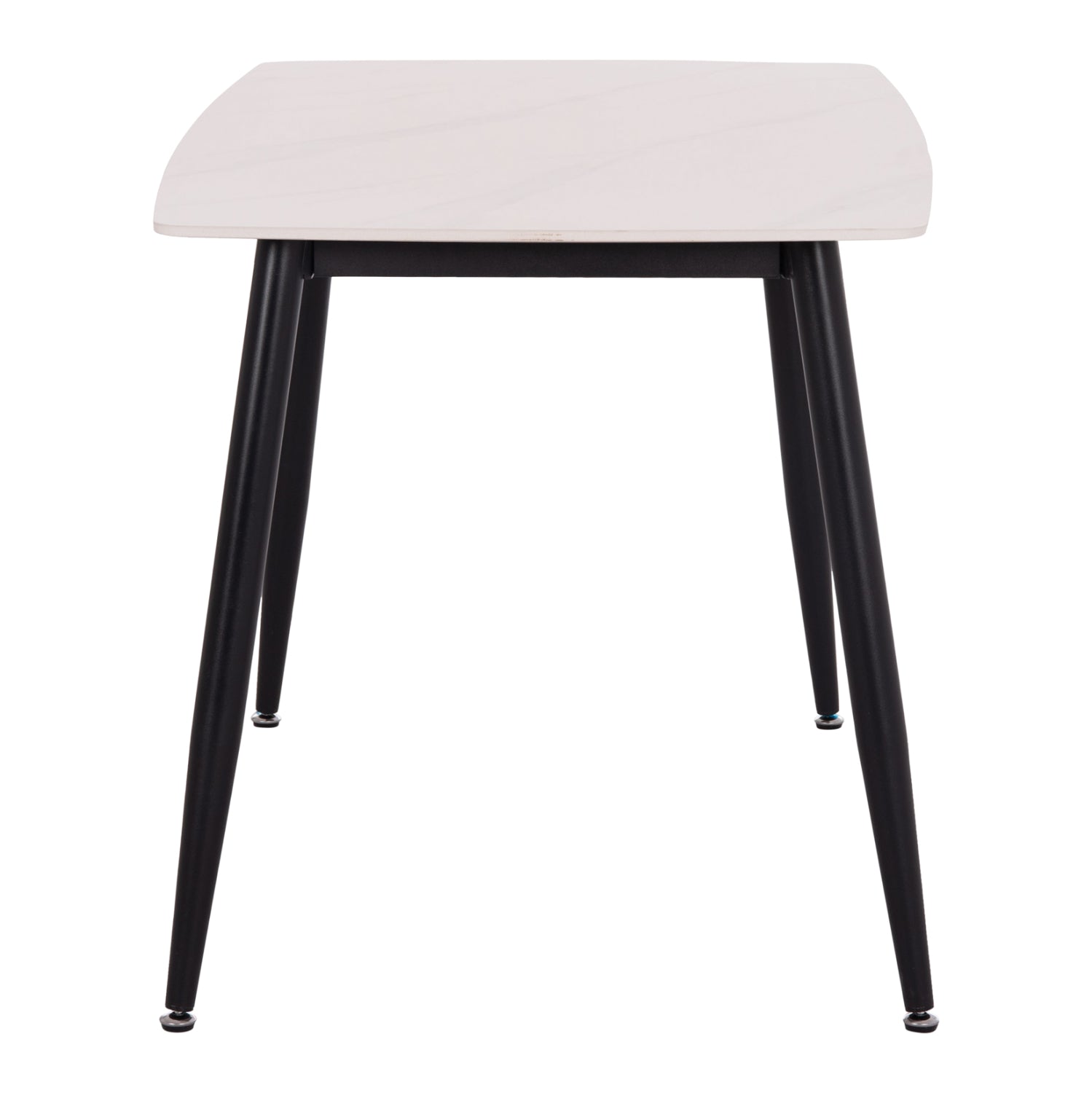 ΤΡΑΠΕΖΙ RAVEN HM9854.01 ΚΕΡΑΜΙΚΟ TOP ΜΑΤ ΛΕΥΚΟ ΜΑΡΜΑΡΟ-ΜΑΥΡΟ ΜΕΤΑΛΛΟ 120x70x73Υεκ.