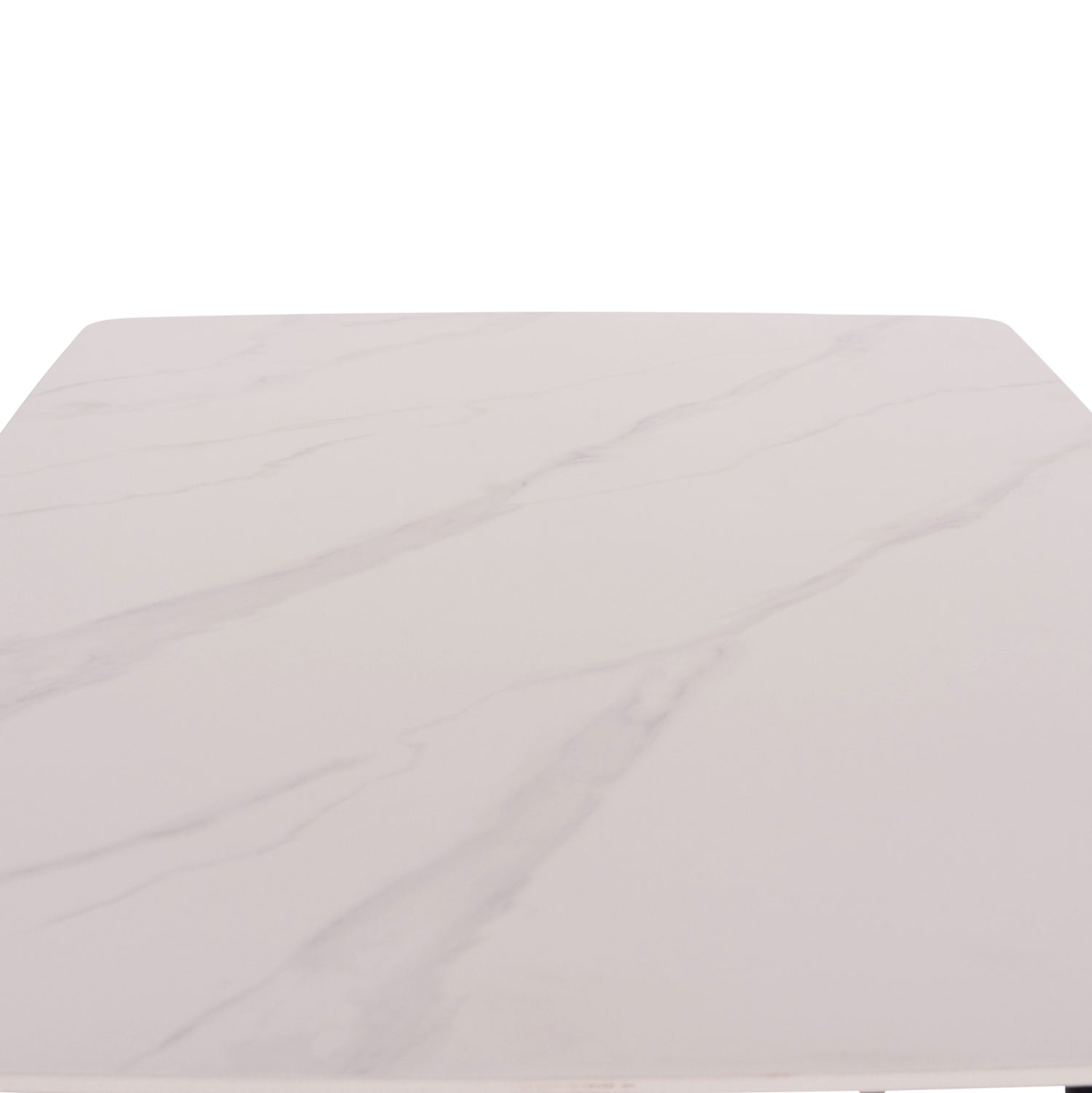 ΤΡΑΠΕΖΙ RAVEN HM9854.01 ΚΕΡΑΜΙΚΟ TOP ΜΑΤ ΛΕΥΚΟ ΜΑΡΜΑΡΟ-ΜΑΥΡΟ ΜΕΤΑΛΛΟ 120x70x73Υεκ.