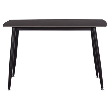 ΤΡΑΠΕΖΙ RAVEN HM9854.02 ΚΕΡΑΜΙΚΟ TOP ΜΑΥΡΟ ΜΑΡΜΑΡΟ-ΜΑΥΡΟ ΜΕΤΑΛΛΟ 120x70x73Υεκ.