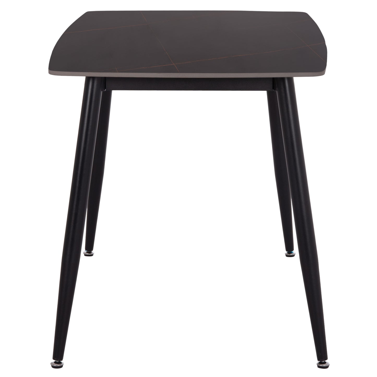 ΤΡΑΠΕΖΙ RAVEN HM9854.02 ΚΕΡΑΜΙΚΟ TOP ΜΑΥΡΟ ΜΑΡΜΑΡΟ-ΜΑΥΡΟ ΜΕΤΑΛΛΟ 120x70x73Υεκ.