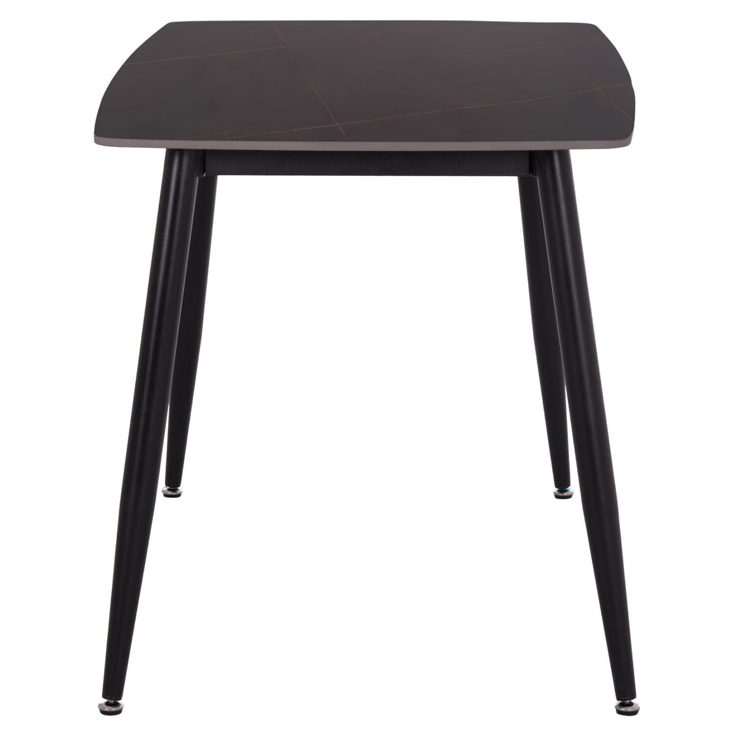 ΤΡΑΠΕΖΙ RAVEN HM9854.02 ΚΕΡΑΜΙΚΟ TOP ΜΑΥΡΟ ΜΑΡΜΑΡΟ-ΜΑΥΡΟ ΜΕΤΑΛΛΟ 120x70x73Υεκ.