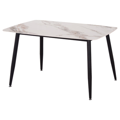 ΤΡΑΠΕΖΙ RAVEN ΚΕΡΑΜΙΚΟ TOP ΜΕ ΟΨΗ ΜΑΡΜΑΡΟΥ τ.CALACATTA 120x70x73