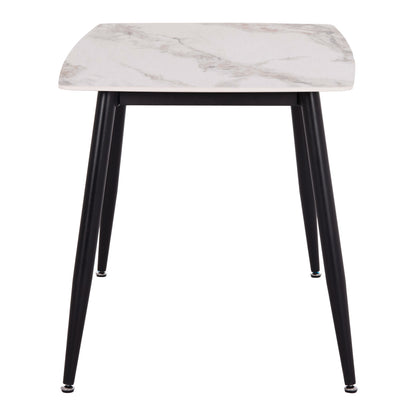 ΤΡΑΠΕΖΙ RAVEN ΚΕΡΑΜΙΚΟ TOP ΜΕ ΟΨΗ ΜΑΡΜΑΡΟΥ τ.CALACATTA 120x70x73