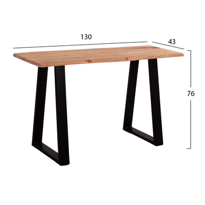 SOFIA SLIM CONSOLE SOLID ACACIA WOOD NATURAL 130x45x76