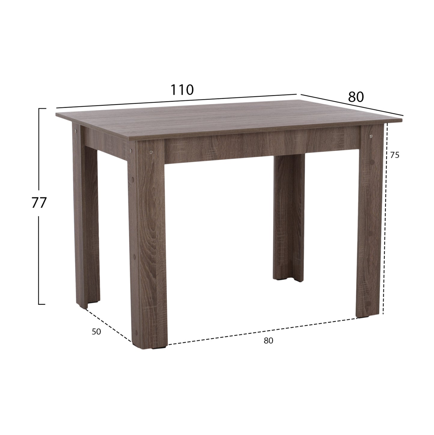 ΤΡΑΠΕΖΙ ΚΟΥΖΙΝΑΣ SONOMA OAK TRUFFLE 110x80x77