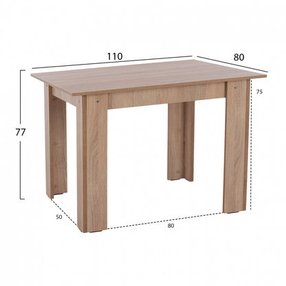 KITCHEN TABLE KELVIN SONOMA OAK 110x80x77