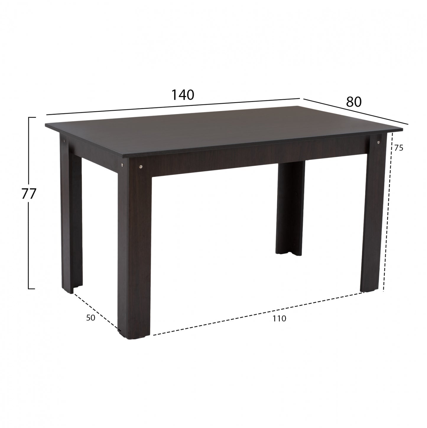 KITCHEN TABLE KELVIN WENGE 140x80x77