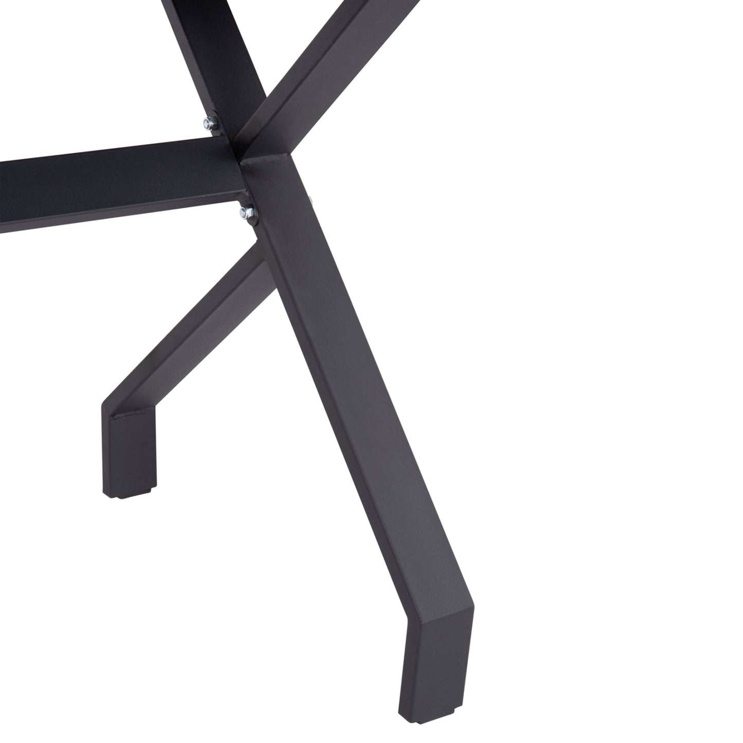 KITCHEN TABLE LANA MELAMINE BLACK MARBLE BLACK METAL LEGS 140x70x72.5