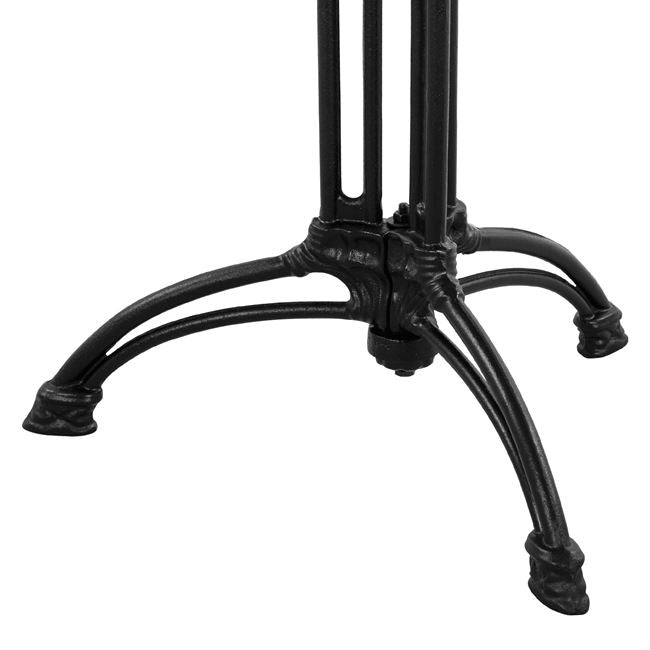 BRIELLE TABLE WITH 3-PRONG CAST IRON BASE WITH MARBLE Ø60cm