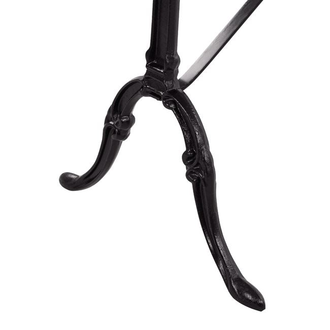 DELILAH TABLE WITH CAST IRON BASE AND OVAL MARBLE TOP 120x59x72
