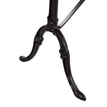 DELILAH TABLE WITH CAST IRON BASE AND OVAL MARBLE TOP 120x59x72
