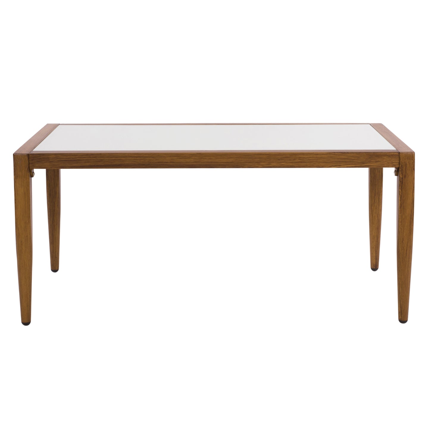 ΤΡΑΠΕΖΙ MEIR ΣΑΛΟΝΙΟΥ ΑΛΟΥΜΙΝΙΟΥ BAMBOO LOOK ΜΕ ΓΥΑΛΙ 100x58x46