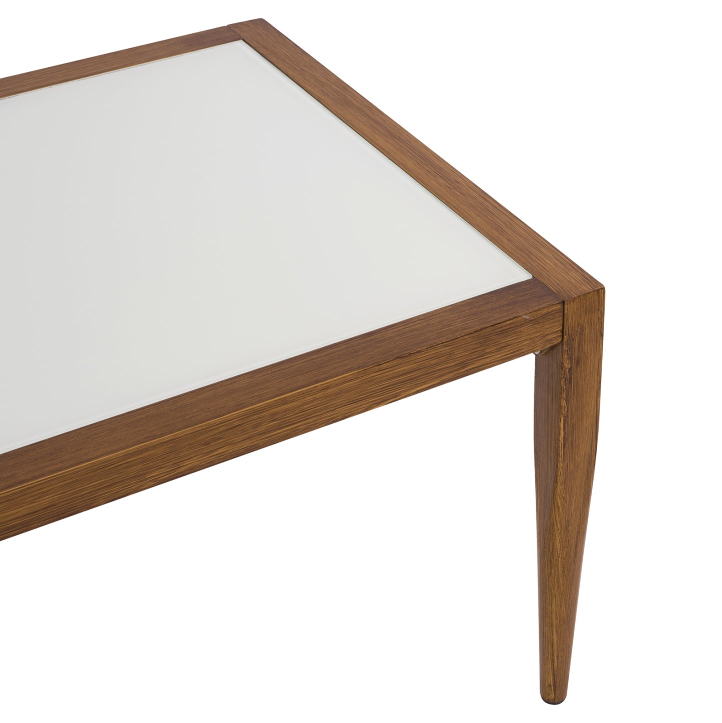 ΤΡΑΠΕΖΙ MEIR ΣΑΛΟΝΙΟΥ ΑΛΟΥΜΙΝΙΟΥ BAMBOO LOOK ΜΕ ΓΥΑΛΙ 100x58x46