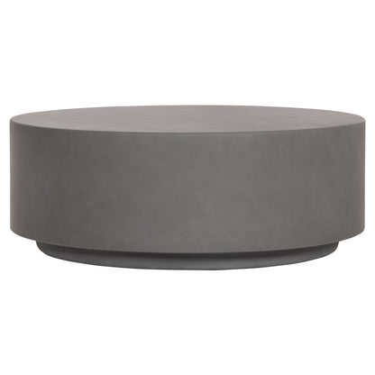 ΤΡΑΠΕΖΙ ΜΕΣΗΣ FIBER CEMENT ΣΤΡΟΓΓΥΛΟ KYOKO ΓΚΡΙ Φ90x30