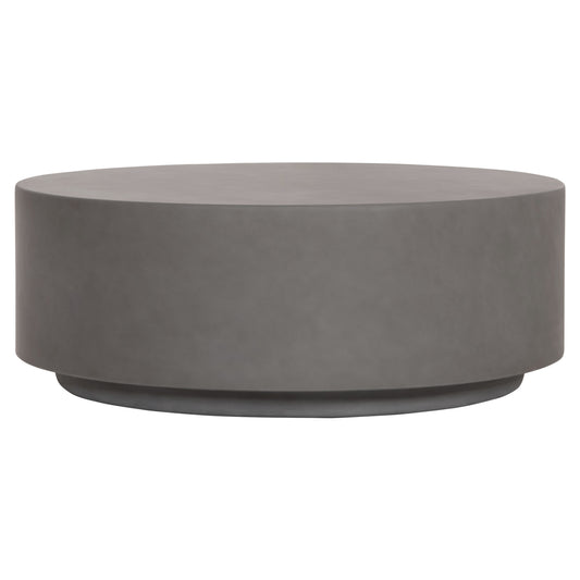 ΤΡΑΠΕΖΙ ΜΕΣΗΣ FIBER CEMENT ΣΤΡΟΓΓΥΛΟ KYOKO ΓΚΡΙ Φ90x30